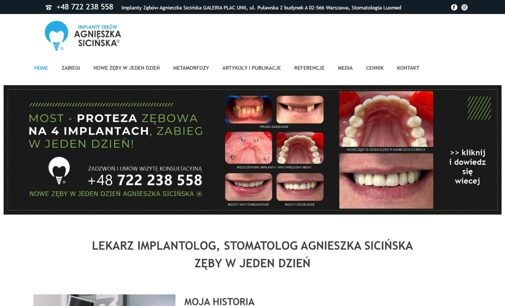 Stomatolog, Implantolog Agnieszka Sicińska